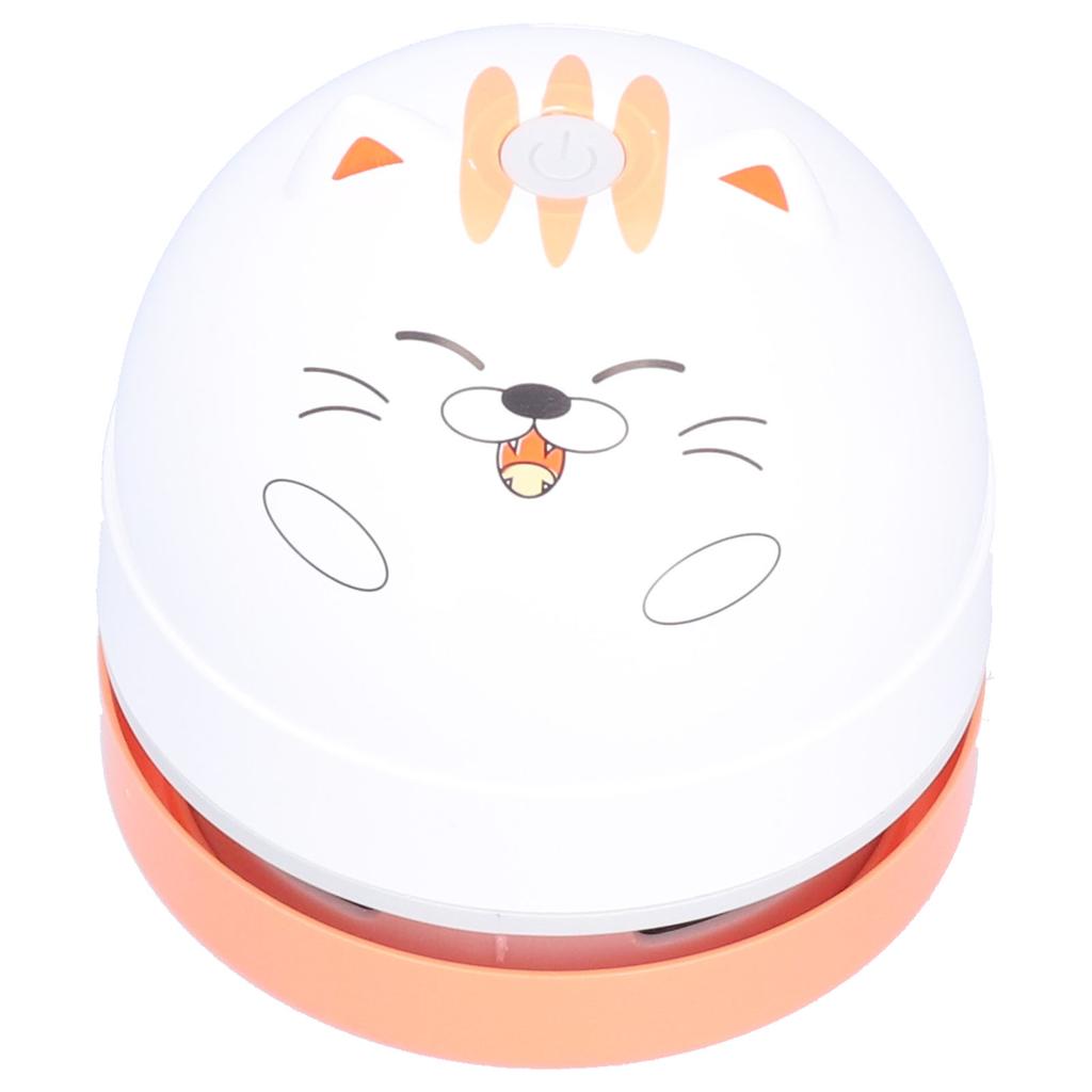 Cute Animal Design Desktop Vacuum Cleaner USB Charging Mini Dust Catcher for ChildrenCat Pattern