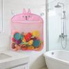 Animal Mesh Bath Toy Organizer with Suction Cups Bathtub Toy Holder Storage Basket Baby Multi-use Net Bags Bathroom Shower Caddy
