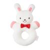 Miki House Rattle, Made In Japan, Animal Squeeze Toy, Baby Toy, Baby Toy for Boys and Girls, Baby Kids, Baby Shower Gift, 46-1292-497, White