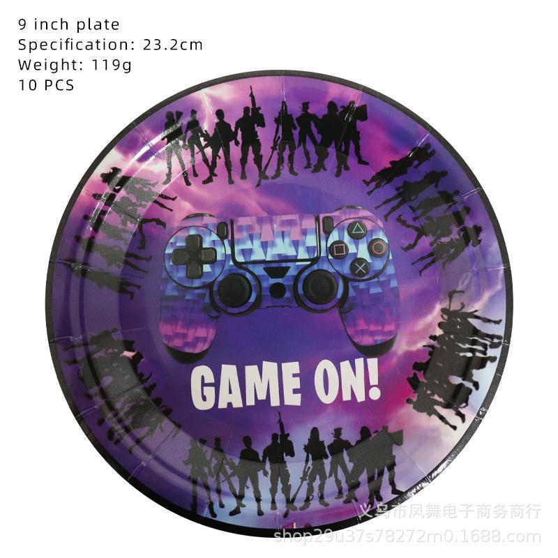 Fortnite Jocul Calamar Set Veselă Fâșii Hârtie Cupă de Hârtie de Unică Folosință Decorațiuni Petrecere de Ziua de Naștere