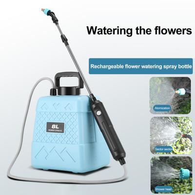 Elektrische Gartenspritze 5L/8L Rückenspritze mit 3 Sprühdüsen Ausziehbarer Sprühstab