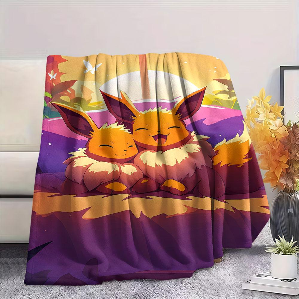 1Pc Fantasy Majin Buu Print Flannel Blanket, High quality Comfortable for All Seasons, Home Decor, Warmth and Comfort, Perfect for Christmas Gifts