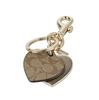Signature Heart Charm Key Fob 91478 [Coach] IM/Khaki [Used]