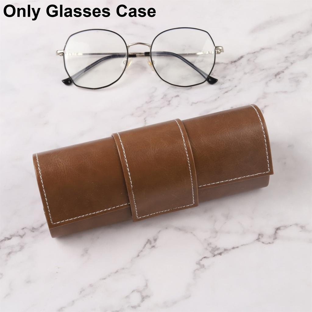 Leather Handmade Eyeglass Case Myopia Glasses Case/sunglasses Neutral Anti Pressure Glasses Case