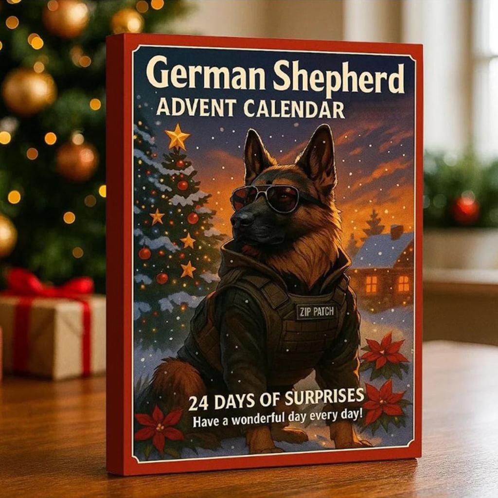 Deutscher Hunde-Adventskalender Tage - Acryl-Countdown-Kalender mit Boxen für Hundeliebhaber