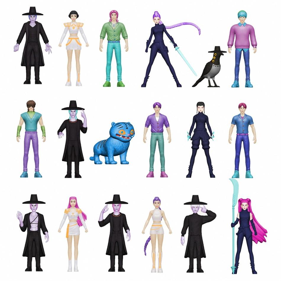 24 Stück Zufällige Blindbox 5,3-11,5cm Anime KPop Dämonenjäger Girlgroup RUMI MIRA ZOEY Figur Action Pvc Modelle Spielzeug Ornamente Geschenke