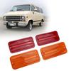 Front Rear Side Marker Light Set 0849‑520 Indicator Lamp Set Replacement for   G‑Series Van 1968‑1972