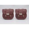 Dark Tan "Leather Saddle Bag Fit For Royal Enfield Hunter 350"