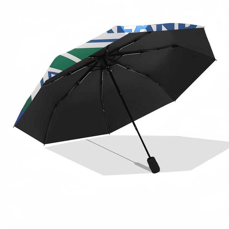 Auckland Warriors Rugby Automatic Opening and Closing, 8 rib Structure Portable Umbrella, Suitable for Men and Women in All Seasons Perfect