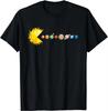 Funny Astronomy T Shirt Sun Eating Planets Aesthetic Unisex Unisex Space Science Humor Graphic Tee Streetwear Casual Tops