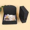 Black Covered Gift Box Party Gift Lafite Grass Decoration Box Groom's Proposal Box Birthday Gift Box Cupcake Box DIY Production