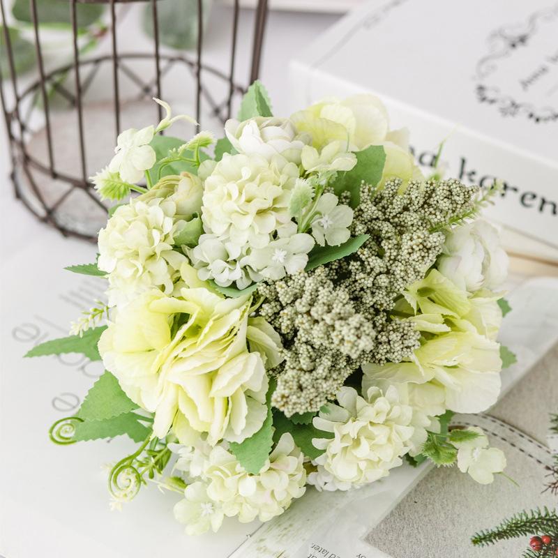 13 Heads Silk Rose Artificial Flowers Fake Bouquet Wedding Home Party Decor