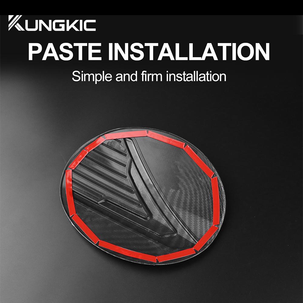 ABS For Subaru Crosstrek 2025 For Impreza 2025 Carbon Fiber Style Fuel Tank Cap Sticker Accessories Trim Lid Oil Box Decoration