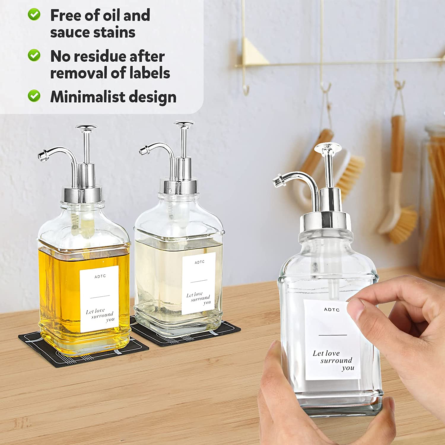 Distributeur De Sauce 1 L Avec Pompe - Pour Sirop, Ketchup, Huile - Usage Cuisine Ou Bar