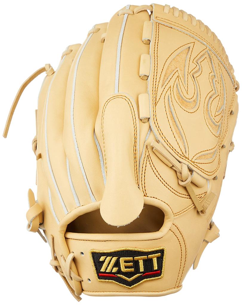 ZETT Pro Status Baseball Pastel Brown Size Made in BPROG611 Glove, Right-Handed Throw, (3200), 6, Japan,