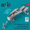 Reskit Hornet Landing Gear Landing Gear Hangar Set Plastic Model Parts 1/48 F/A-18A/B/C/D & (for Hasegawa) RSKU48-0310 (Airplane)