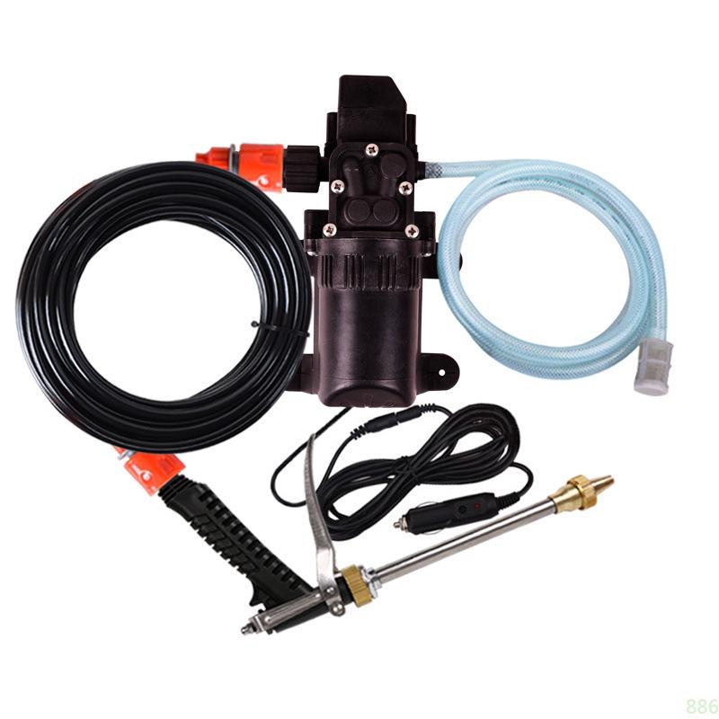 12V Portable High-Pressure Car Washer with 220V Electric Water Pump and Brush