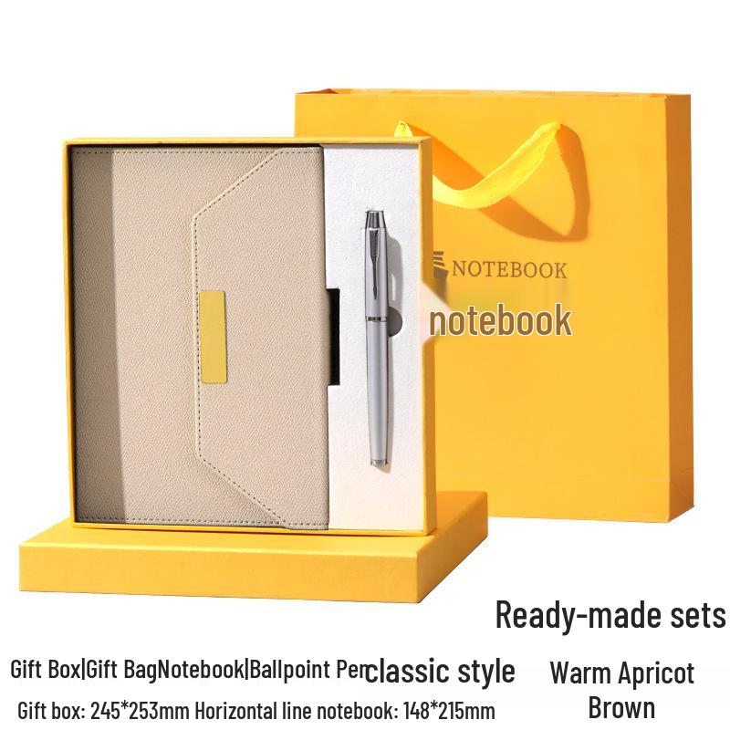 Tri-fold A5 Gift Box Set: Premium Business Meeting Notebook with Custom Logo