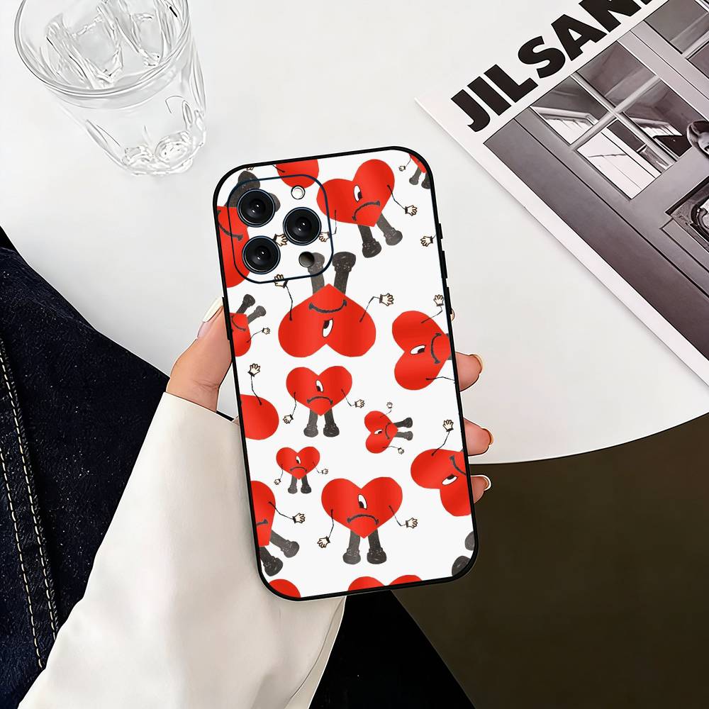 Bad B-bunny F-fondo Phone Case For iPhone 17, 16,15,14,13,12,11 Plus,Pro Max, Others Soft Black Cover