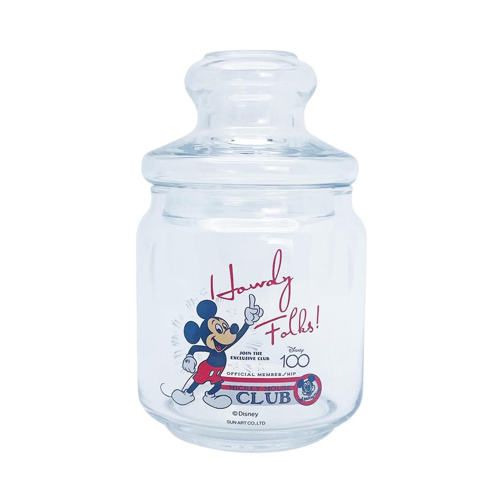 Sun Art Walt Disney Company 100th Anniversary D100 Glass Storage Mickey Mouse Birthday Made In Container/Canister, Club, Approx. 500ml, Tableware,