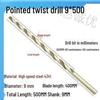 Extra Long 5060 Cm Twist Drill Bit, 500mm High-Speed Steel, Straight Shank for Deep Hole Drilling In Stainless Steel, Wood, 468 Industrial Series.