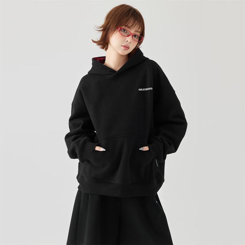 GOLFCROSS Унисекс Простая толстовка с капюшоном 2XL