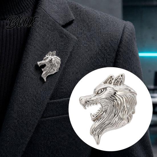 Animal Brooch Pin Versatile Animal-Shaped with Electroplated Surface Lion Blazer