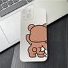 Cartoon Cute Bunny Bear Paired Couple Phone Case For IPhone 13 11 12 15 16 Pro Max Mini X XS XR 14 Plus Lovers Cover Funda Shell