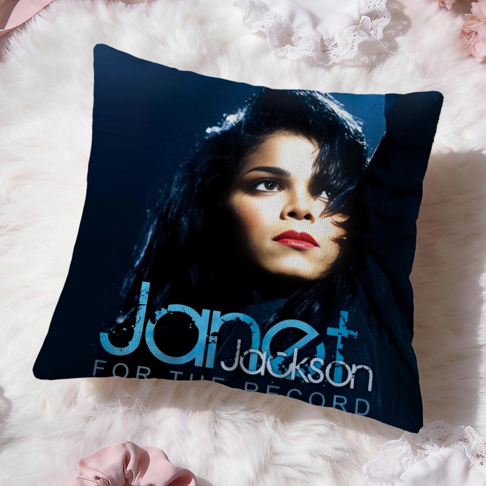 Cute J-JanetS J-JacksonS Cushion Cover Premium Comfort Reversible Pillow Cove -Two in One Design for Any Room & Car Interior