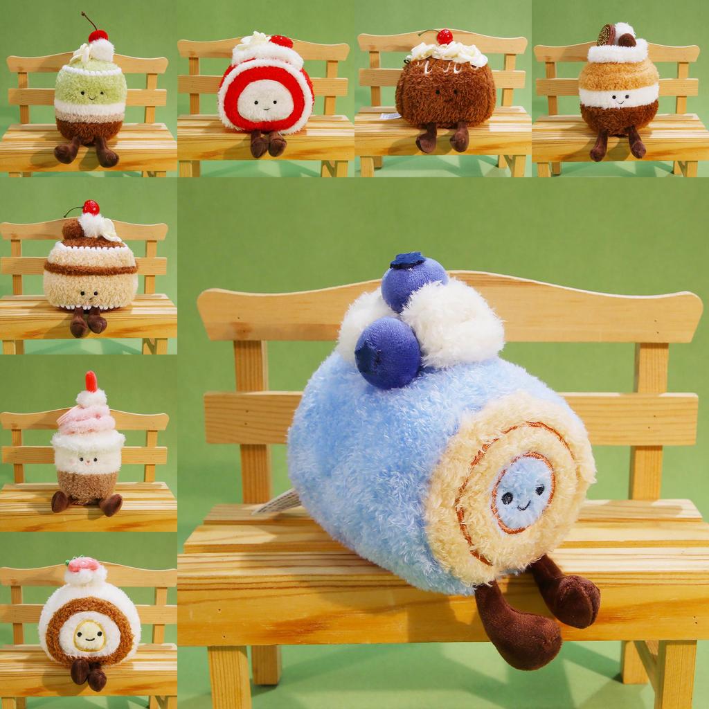 Série de Sobremesas Coloridas de Açúcar Brinquedo de Pelúcia de Bolo Para Presente de Crianças e Decoração de Casa