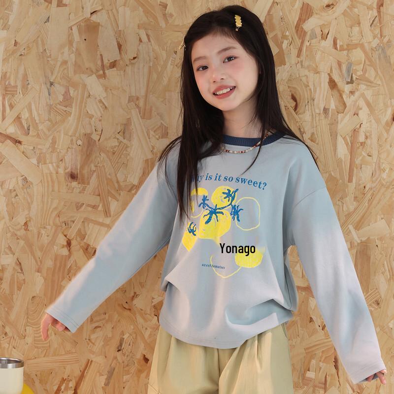 NAIYOUKIDS Girls' Korean Style Long Sleeve T-Shirt