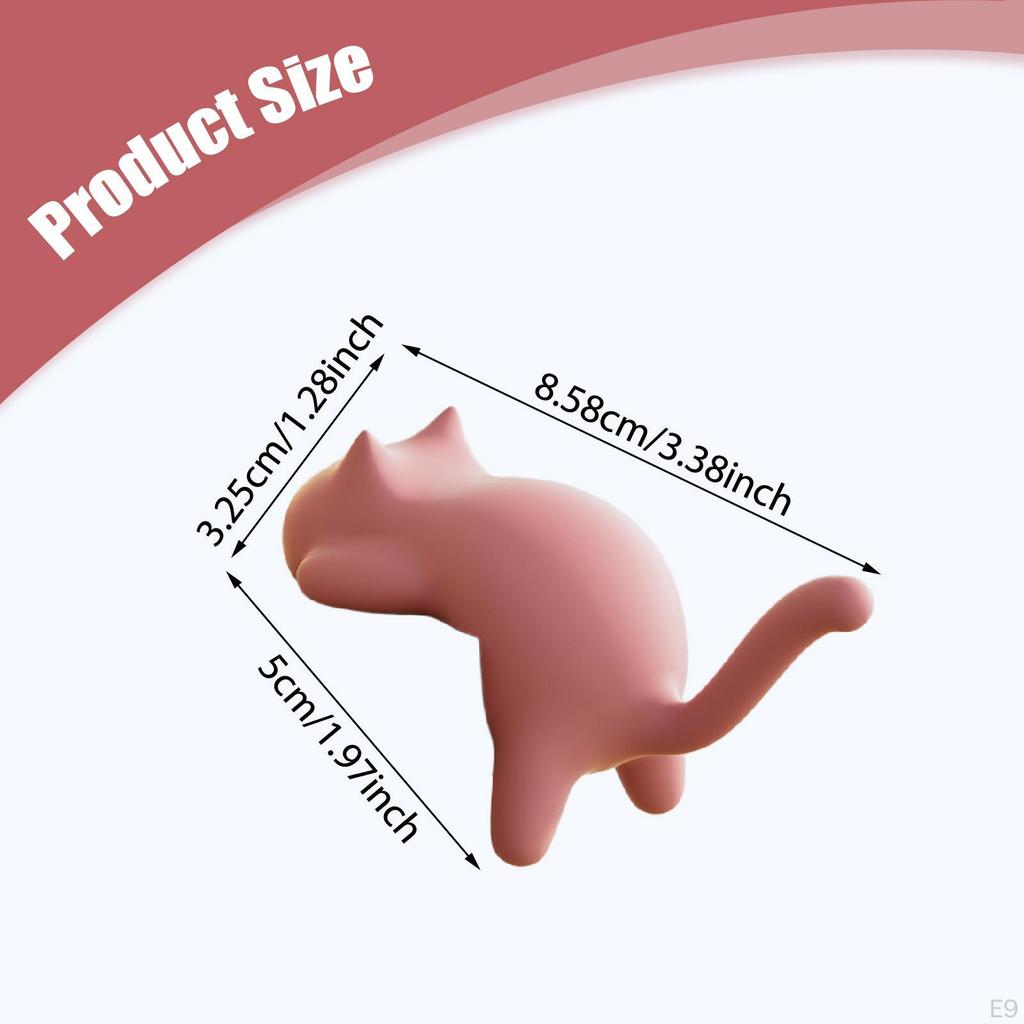 Cat Hook for Desk Edge Handbag Hanger Multipurpose Practical Self Sticky Table Meeting Room