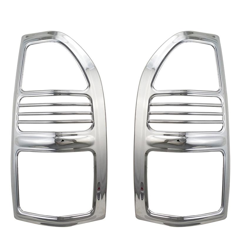 Chrome Car Accessories Tail Lamp Cover Trim Paste Style For Toyota Land Cruiser Prado FJ90 90 3400 1996 1997 1998 2000 2001 2002