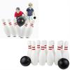 10x Bowling-Set Spiel mit 2 Bällen Lernspielzeug für Kinder