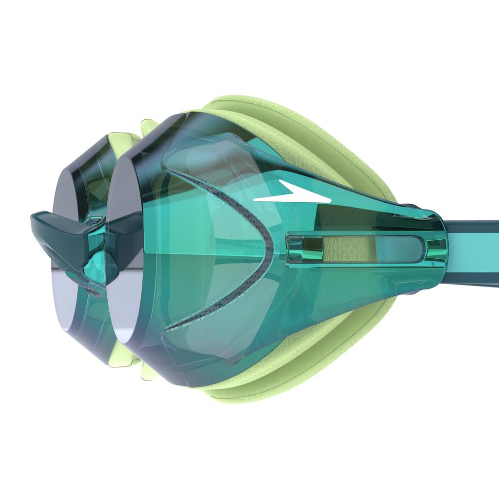 Speedo Vanquisher Mirrored 3.0 Goggles, Unisex, Scuba/Emerald