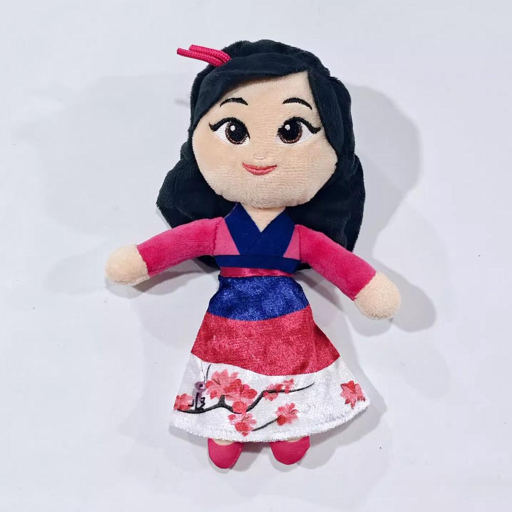 Cute 20CM Princess Snow White Belle Mulan Ariell Stuffed Plush Toys Collection Dolls Birthday Gifts for Girls Home Decor
