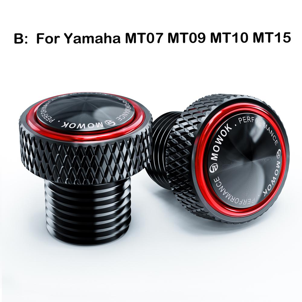 For Kawasaki Yamaha Z900 Z750 Z650 Z800 Z1000 Z400 Z900RS MT07 MT09 MT15 Motorcycle Mirrors Hole Plug Screws Caps Z 900 750 650