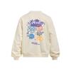 Męska Oversize Bluza z Okrągłym Dekoltem z Graficznym Nadrukiem Streetwear Casualowy Top Jesień