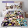 JoJo's Bizarre Adventure Bettwäsche-Set Bettbezug Weiche Steppdeckenhülle Deckenbezug Schlafzimmer Heimdekoration Anime-Stil -QJY