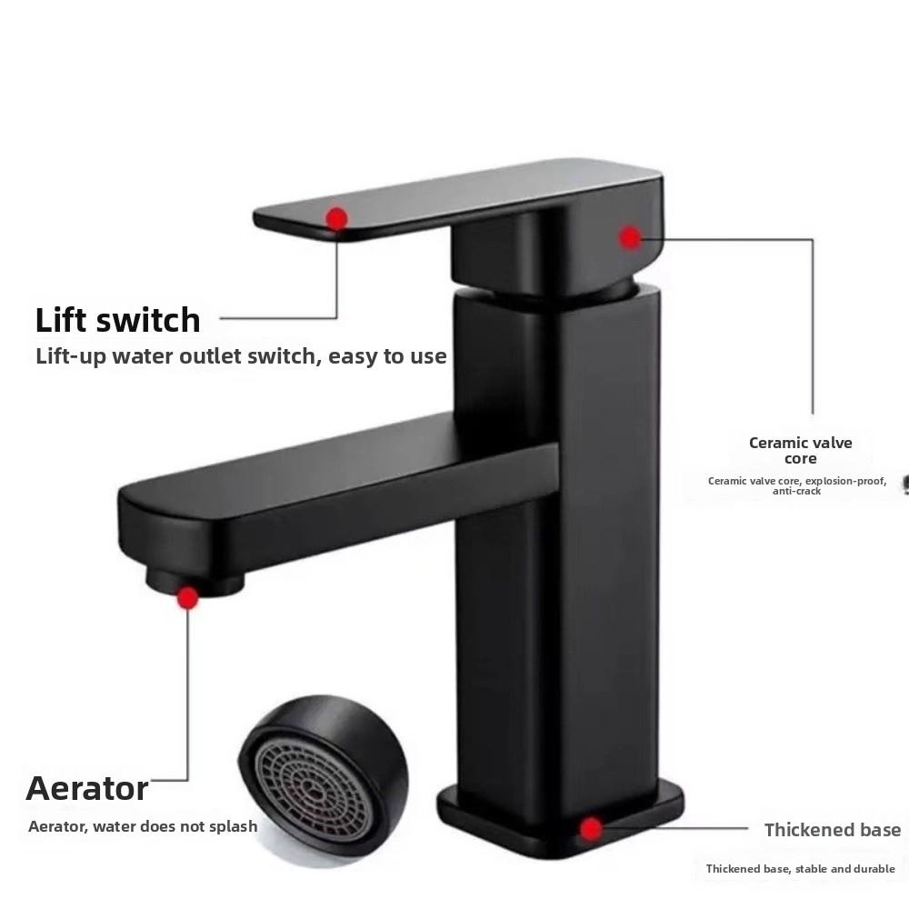 Rotary Switch Bathroom Faucet Anti-Leakage Sink Faucet High Quality Kitchen Faucet  Guest Bath