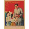 Retro Kraft Paper Poster - Free Shipping: Love the Party, Love Mao New Year Picture