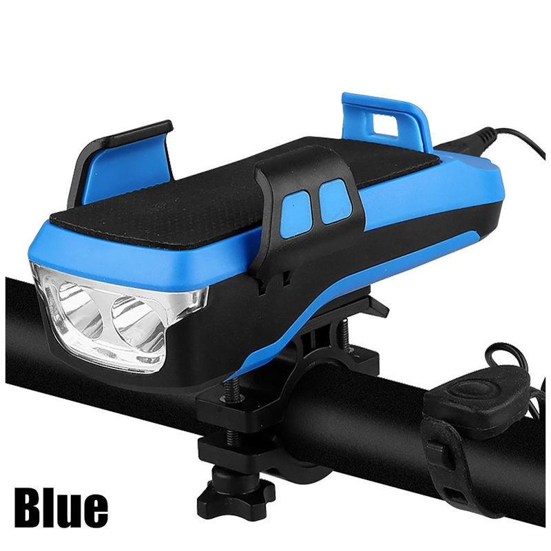 Buy 4 In 1 Bike Light Rechargeable Flashlight Phone Holder Light