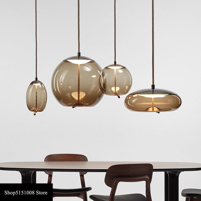 Scandinavian BROKIS Knot Pendant Lights Bedside Nordic Glass pendant lamp Lustre Luminaria Decor Hanging Lamp light fixtures