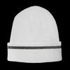 Knitting Hat Reflective Strip Design Warm Unisex Hat Outdoor Windproof Cold Resistance Elastic Hat Headwear