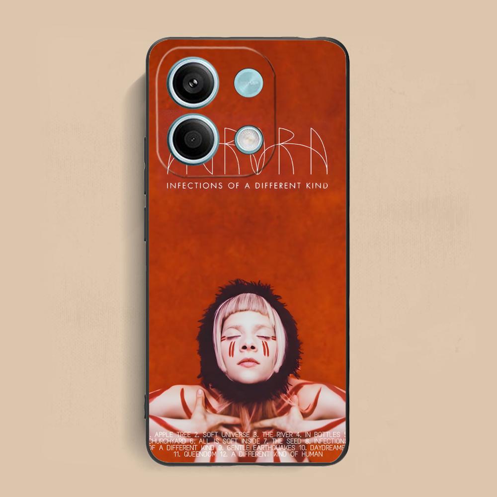 Aurora Aksnes Mobile Cell Phone Case for Xiaomi Redmi Note 14 13 12 11 S Pro Plus 4G 5G Colorful Printing Cover Cover Cellphones