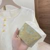2026 Spring Retro Jacquard Patchwork Long Sleeve Slimming Women's Top