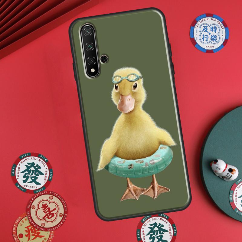 Cute Cartoon Duck For Huawei P20 P40 P30 Lite P60 Pro Nova 12s 11i 12i 10 9 SE 5T Y91 Y90 Y60 Y70 Y72 Y61 Case