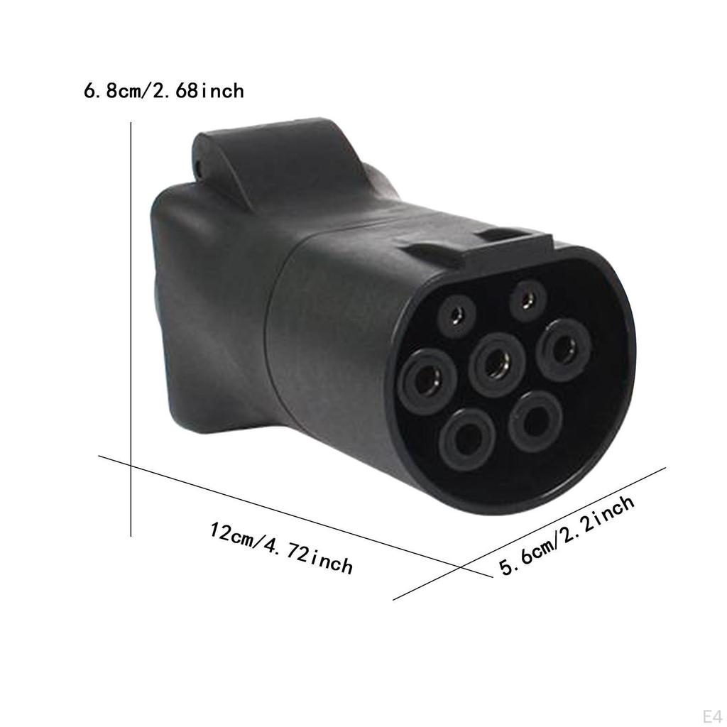 European Travel Plug Adapter 7 Hole Universal for Home Household Blue