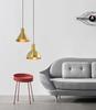 Nordic Gold Single Pendant Light for Bedroom, Bar, Café, or Shop