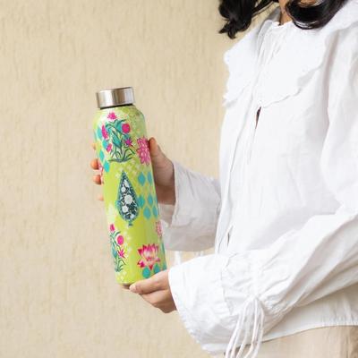 Lime Stainless Steel Water Bottle | For School, Office, Home, Gym | Fridge Friendly Bottles | Leak-Proof, Rust-free Bottle 1000ml
